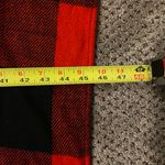Buffalo Check Print Plaid Giant Wrap Scarf Red Photo 2