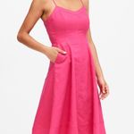 Banana Republic Fuchsia Pink Linen & Cotton Blend Dress Size 2 Petite Photo 0