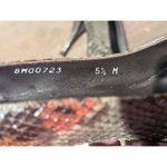 Stuart Weitzman Snakeskin Embossed Leather Pumps Size 5.5 M Heels Pointed Toe Photo 2