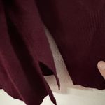 Nordstrom V Neck Cashmere Sweater M Burgundy Photo 4
