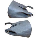 Charming Charlie | Gray Convertible Bucket Bag with Removable Pouch Photo 3