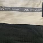 ZARA Dolce & Gabbana Wool Pinstripe Trousers Sz36/50 Black White Photo 5