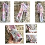 ZARA Ruffled Knotted Crop Top Blouse Medium Paisley Abstract Gold Color … Photo 8