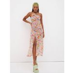 For Love & Lemons  Desmona Floral Midi Dress Size Medium NWT Dainty Coquette Photo 7