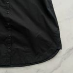 Anthropologie  Maeve Cotton Poplin Shirt Dress Black XL Minimalist casual chic Photo 9