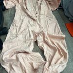 Madewell  Top-Stitched Coverall Jumpsuit in Bashful Blush Pink Size 2 Photo 10