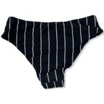 SelfieGo Black Pinstripe Bikini‎ Bottoms Small New Photo 1