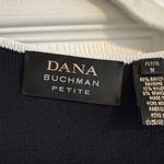 Dana Buchman  Dark Blue Cardigan with Light Trim Photo 1