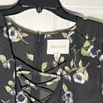 Moon River Women's Olive Green Floral Romper Size Medium Photo 5