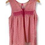 Plenty By Tracy Reese  | Medium | Pink & White Anila Tassel Sleeveless Blouse Top Photo 1