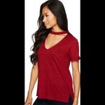 Sanctuary New.  choker cabernet linen T-shirt. NWOT Photo 2