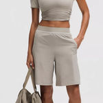 Lululemon NWT  - Swift Relaxed Short 9" Logo Waist - $78 - XL Photo 0