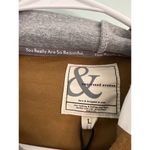 ampersand avenue hoodie one with the sun Large Doublehood sweatshirt Brown Photo 3