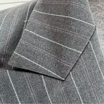 Vintage Moda International Pinstripe Long Blazer Jacket Grey Pink 4 Gray Photo 7