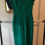 Vince Camuto Green Ruffle Jumpsuit Photo 0