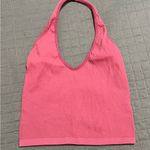 Urban Outfitters UO Out From Under Pink Ribbed Halter Top Photo 0