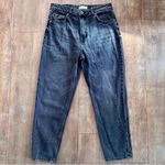 Bershka  High Rise Black Mom Straight Leg Jean Size 8 Photo 3