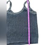 J.Crew Contrast-trim cable-knit sweater tank Black White Size Medium Photo 9