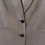 Anne Klein 2 Suits Womens Heathered Gray Stitched Edging Blazer Jacket Size 10 Photo 3