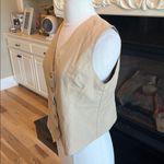 Vest Tan Button Down New Size XS Photo 4