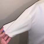 Jantzen  Classics vintage white floral embellished sleeves short sleeve shirt Photo 2