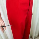 David Brooks LTD High Waisted Wide Leg Pants Trousers Career Size 14 Red Photo 5