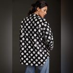 Anthropologie MAEVE x Sequined Shirt Jacket, Black/White, Small Photo 4