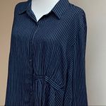 Rachel Roy Navy/White Stripe Tunic Blouse Photo 4
