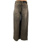 Stradivarius  Women's Gray High Rise Washed Denim Baggy Wide Leg Jeans Pants Sz 0 Photo 1