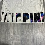 PINK - Victoria's Secret White PINK Logo T-Shirt; Medium Women’s Photo 8