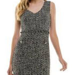 City Studio Juniors Gray Tweed Pocket Sleeveless Mini Dress Size 3/4 Gray Photo 0