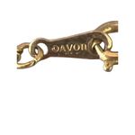 Vintage Avon Gold Tone Lone Star Pendant Necklace Open Circle Star Estate 23" Photo 1