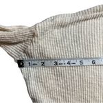 Free People Beach Cream Ribbed Cowl Neck Split Back size Small Photo 3