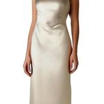 Bill Levkoff Strapless Ivory Satin Gown Wedding Formal 4 Bridesmaid Mother Bride Elegant Photo 0