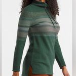 Krimson Klover Women's Everlasting Sweater Tunic Navy and Light Blue Cowl Neck Size M Photo 4