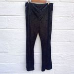 BP . Black Crushed Velvet Flare Leg Stretch Pants New Photo 2