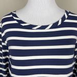 Southern Tide Dress Womens Medium Navy Stripe Stretch Pullover Sheath Nylon M Photo 3