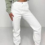 Missguided White Riot Denim Jogger Jeans Photo 0