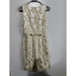 Chetta B Sherrie Bloom Peter Noviello Cream And Silver metallic floral Dress 8 Photo 4