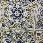 Massimo Dutti  blue floral patterned keyhole top f1 Photo 5