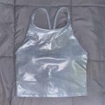 Old Navy Active  Silver Iridescent Athletic Tank Photo 1