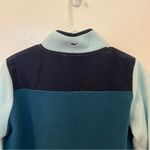 Vineyard Vines Color Block Fleece Snap Shep Shirt Teal Blue Photo 8