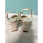 Michaelangelo  Vanessa Beaded White Bridal Heels Wedding Mother of Bride 5B S-341 Photo 5