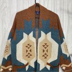 Forever 21  Aztec Western Print Wool Blend Cardigan size S Small Photo 2