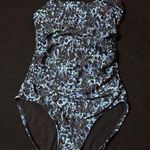 Speedo  Women’s 6 One Piece Black and Blue Swim Suit Bikini Swim Suit Swimming Photo 0