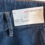 Liz Claiborne  size 14 high-rise wide leg cropped trousers NWT Photo 2