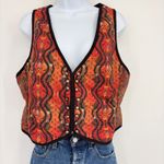 Free People  Gemini Quilted Vest M Folk Boho Festival Cottage Core Enchanted Photo 1