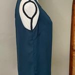 Laundry by Shelli Segal Blue Green Sleeveless Metal Accent Keyhole Top Medium Photo 1