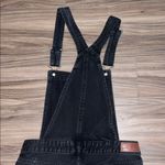 Hollister Low Rise Black Ripped Denim Overalls Photo 8