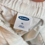 Old Navy  Linen Wide Leg White Pants XL Cozy Preppy Beach Layering Clean Girl Photo 3